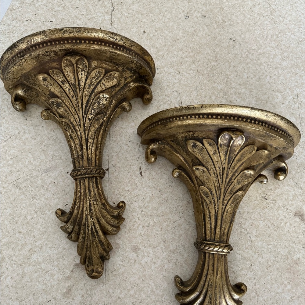 Elegant Gold Wall Sconce Set